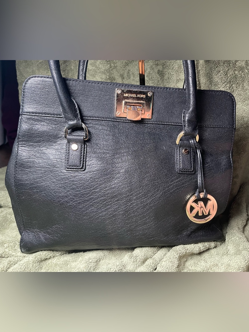 Micheal Kors Vintage Astrid leather tote bag